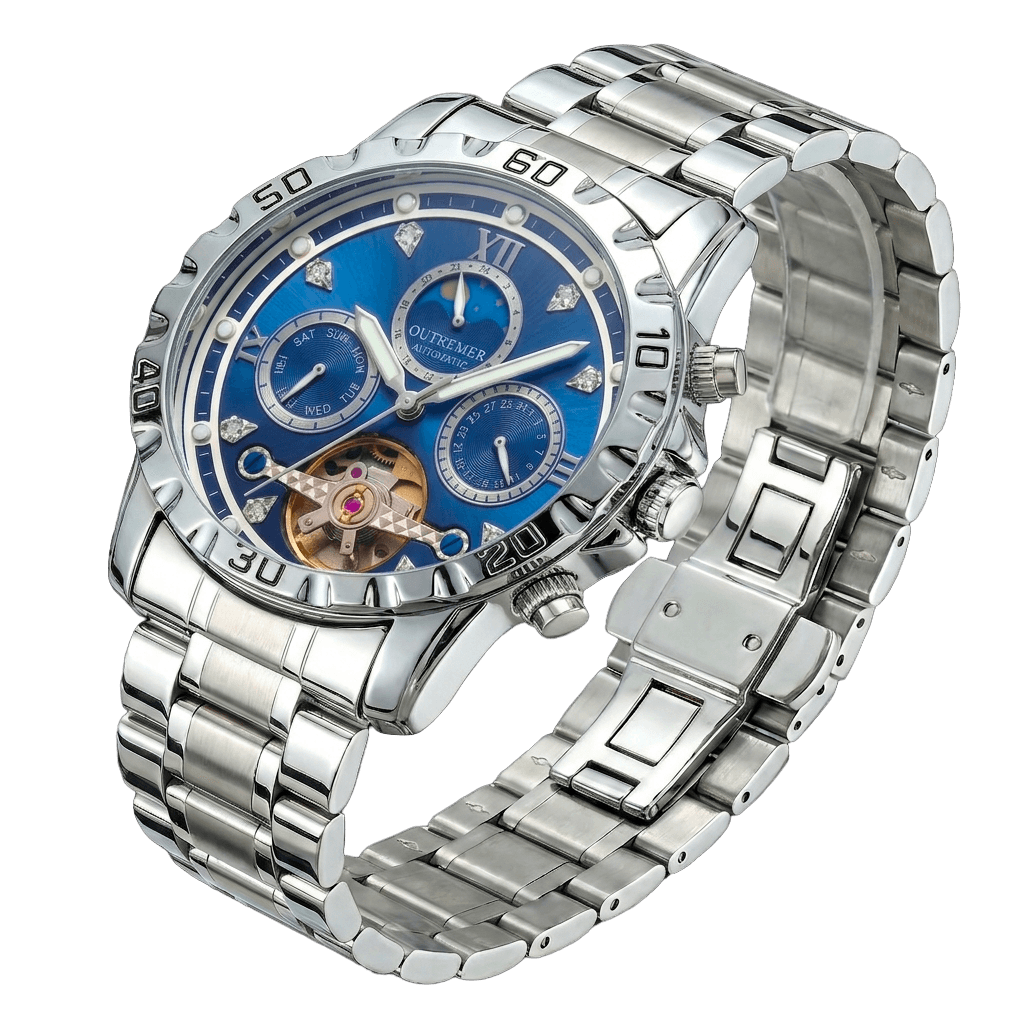 OUTREMER Tourbillon Squelette 1423 — cadran bleu outremer